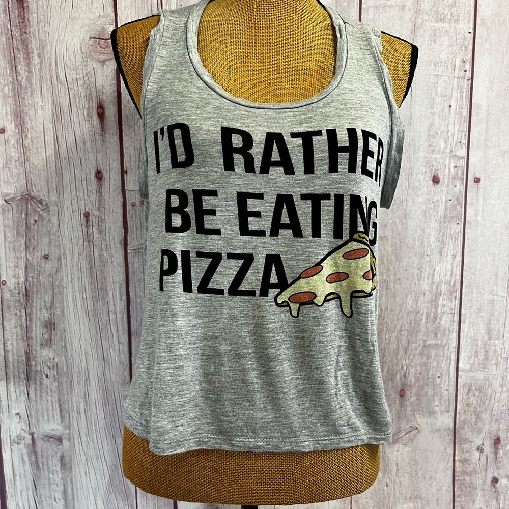 It Closet Pizza Crop Tank
